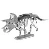 Металлический конструктор Metal Earth: Скелет Динозавра - Трицератопс