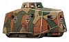 Сборная модель из картона Умная бумага: Германский тяжелый танк Sturmpanzer А7V