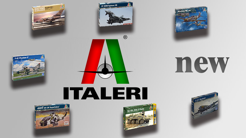 Новые сборные модели Italeri