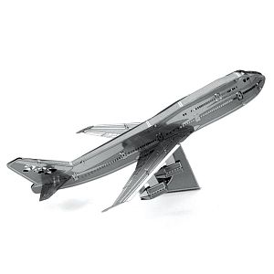 Металлический конструктор Metal Earth: Самолет авиалайнер Boeing 747