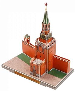 Сборная модель из картона Умная бумага: Спасская Башня Московского Кремля