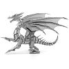 Металлический конструктор Metal Earth: Серебряный дракон (премиальная серия)