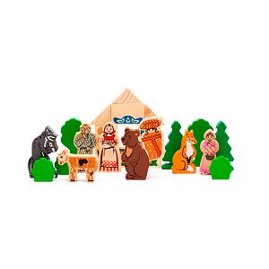Игровой деревянный набор Аленушкины сказки - (24 деталей) 