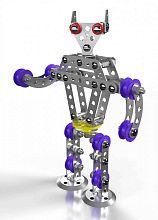Конструктор металлический ДЕСЯТОЕ КОРОЛЕВСТВО: Робот Р1 с подвижными деталями