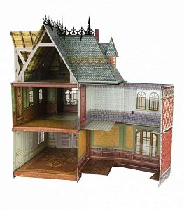 Сборная модель из картона Кукольный Дом 2 (329)