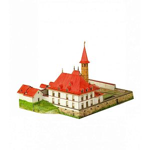 Приоратский дворец, Сборная модель из картона. Россия, конец XVIII века, масштаб 1/150 (Умная бумага 344)
