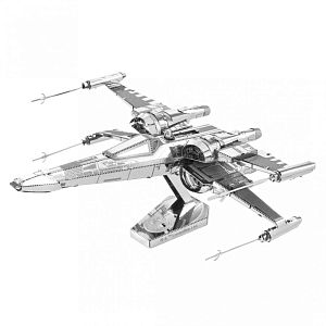 Cборная модель Metal Earth: Звездные войны - X - Wing истребитель По Дамерона